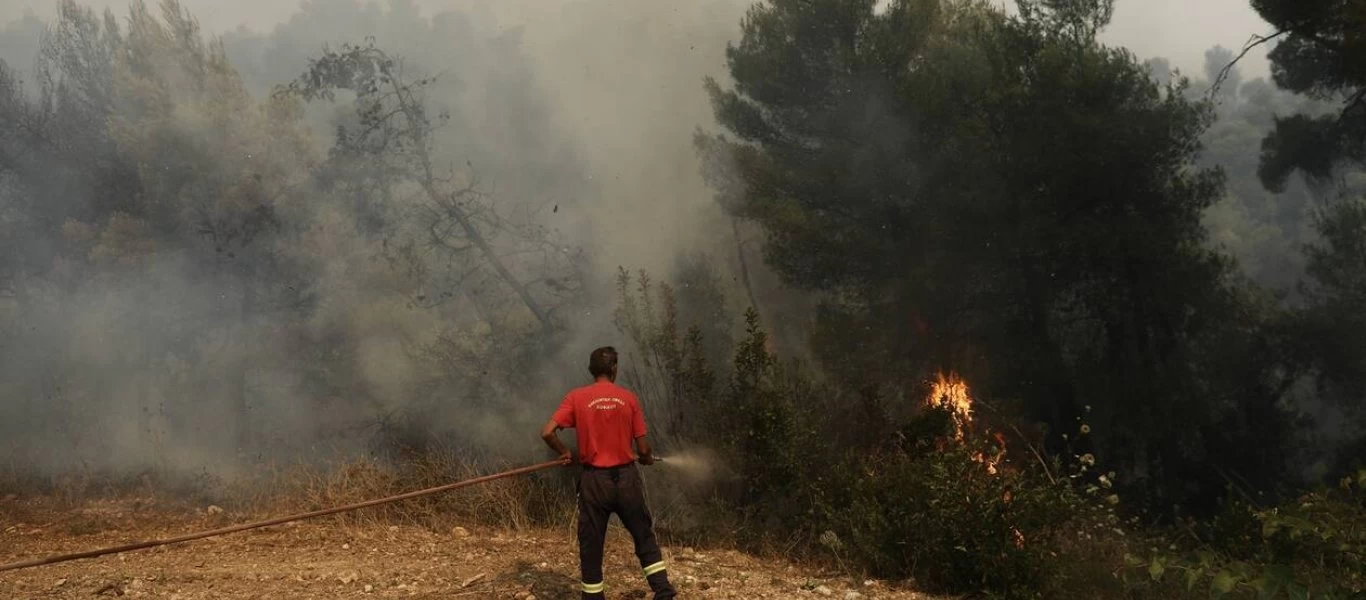 Υπό μερικό έλεγχο η μεγάλη φωτιά στην Κερατέα: Είχε δοθεί εντολή για εκκένωση της περιοχής (upd)